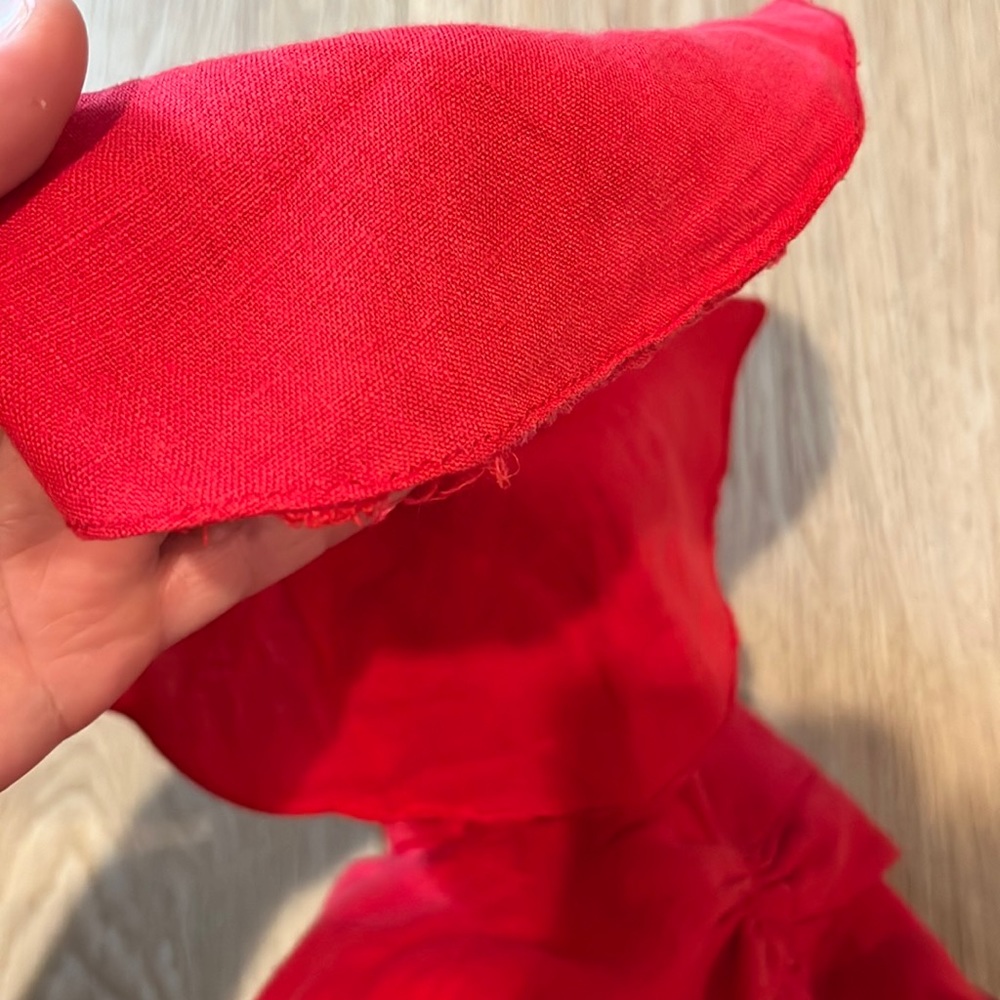 Sleeper Red Button-Front Mini Dress - Picture 9 of 16